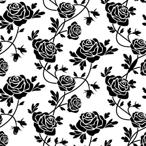 Printable Flower Pattern, Black Roses, Wood Carving Patterns, Bird Silhouette, Carving Designs, Flower Printable, Romantic Roses, Black Flowers, Inspiration Wall