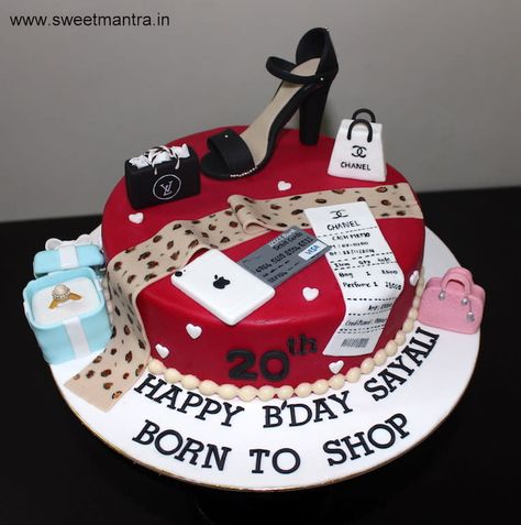 Makeup Birthday Cakes, Birthday Cake For Boyfriend, Cake Designs For Girl, 20 Birthday Cake, Cake For Boyfriend, Black Birthday, 40th Birthday Cakes, 50th Birthday Cake, Birthday Cake Ideas