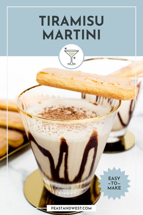 Shake up a Tiramisu Martini as an after-dinner drink. With brandy plus chocolate and coffee liqueurs, it makes a delicious dessert cocktail. Tiramisu Martini, Frozen Drinks Alcohol, After Dinner Cocktails, Liqueur Drinks, Chocolate And Coffee, 2023 Travel, After Dinner Drinks, Chocolate Liqueur, Beverage Recipes