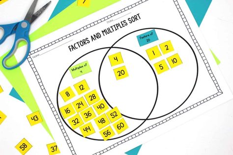 Multiples And Factors Activities, Teaching Factors, Place Value Lesson, Sieve Of Eratosthenes, Teaching Place Value, Measurement Word Problems, Prime And Composite Numbers, Teaching Displays, Multi Digit Multiplication