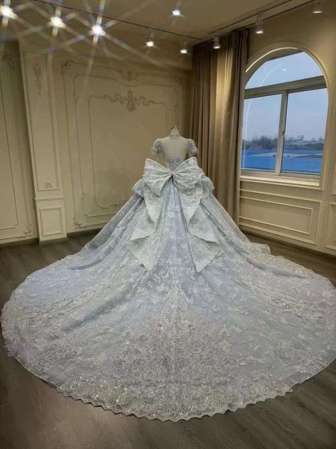 See Queen -  #Queen Bar In Home, Wedding Dresses Ball Gown Princess, Gown Aesthetic, Debut Gowns, Big Wedding Dresses, Quinceanera Dresses Blue, Pretty Quinceanera Dresses, Queen Outfit, Ball Gowns Princess