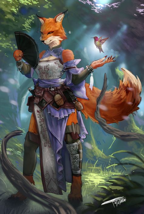 Fox Character, Fox Artwork, Pathfinder Character, Dnd Npc, Heroic Fantasy, Dungeons And Dragons Characters, Fox Art, Fantasy Rpg, Original Character