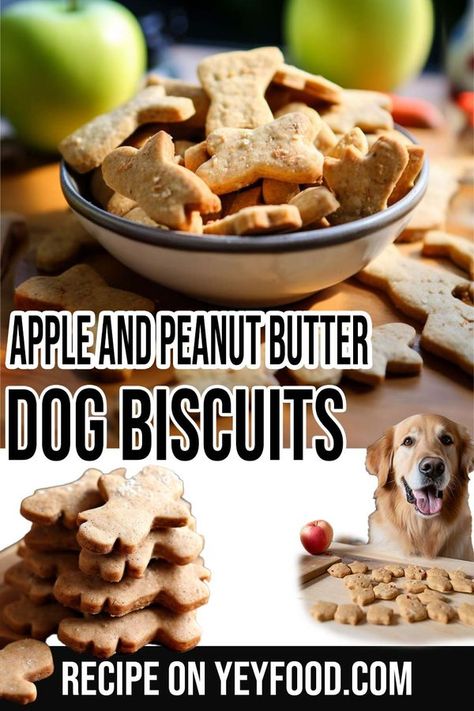 Mary Maxwell Dog Treat Recipes Peanut Butter, Recipes Peanut Butter, Peanut Butter Dog Biscuits, Apple Peanut Butter, Hacks For Home, Pet Treats Recipes, Easy Dog Treat Recipes, Lemon Crinkle Cookies, Dog Biscuit Recipes