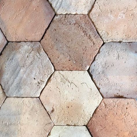 Hexagon Terracotta Tile Floor, Terra Cotta Flooring, Clay Floor Tiles, Terracotta Patio, Terra Cotta Floor Tile, Clay Floor, Terracotta Tile Floor, Terra Cotta Tiles, Terracotta Flooring