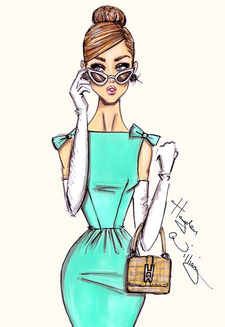 ‘A Very Stylish Girl’ by Hayden Williams | A Very Stylish Gi… | Hayden Williams | Flickr Hayden Williams, Wearing Glasses, Fashion Art Illustration, Fashion Illustrator, Girls Illustration, Illustration Sketches, White Gloves, A Drawing, Design Sketch