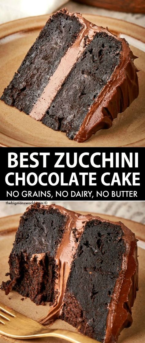 Zucchini Chocolate Cake Zucchini Chocolate Cake, Zucchini Chocolate, Chocolate Zucchini Cake, No Dairy, Zucchini Cake, Chocolate Zucchini, Healthy Sweets Recipes, Food Cakes, Healthy Sweets