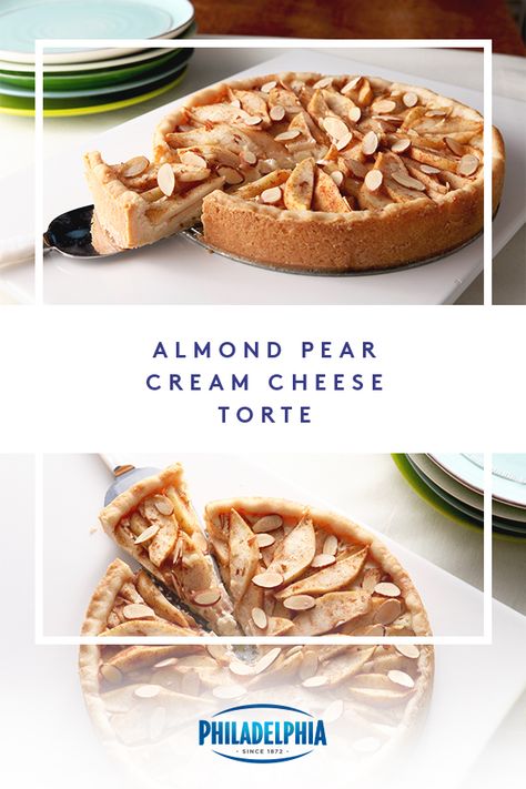 Pear And Cream Cheese Dessert, Pear Cream Cheese Tart, Pear And Frangipane Pastries, Chocolate Almond Pear Tart, Pear And Almond Tart, Flourless Desserts, Almond Desserts, Canned Pears, Sweet Treats Desserts