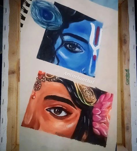 Most beautiful eyes Radha krishna 💕 #eye #radhakrishna #eyesdrawing #painting #explore #sukoon #prem #loveislove #radhakrishna #soulmate #couple #god #krishnaquotes #shrikrishna #radheradhe #vrindavan #howtodraw #artistchanchal #art #foryou #fyp Radha Krishna Eyes Drawing, Krishna Eyes Painting, Krishna Eyes, Soulmate Couple, Sketch Images, Pencil Sketch Images, Eye Sketch, Most Beautiful Eyes, Krishna Radha Painting