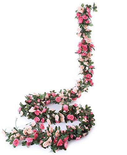 Meiliy 5 Pack 41 FT Fake Rose Vine Flowers Plants Artific... https://www.amazon.co.uk/dp/B07793M58Z/ref=cm_sw_r_pi_dp_U_x_gL1hEbW5PQ2Z5 Vine Flowers, Trunk Party, Orchid Leaves, Flower Hanging, Rose Vine, Rose Garland, Rose Vines, Party Garden, Hanging Garland