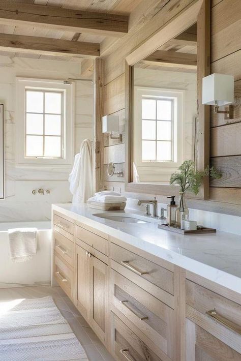 Farmhouse Bathtub, Ideal Farmhouse, Makeover Kamar Mandi, Clawfoot Tubs, Tennessee House, Soaking Tubs, Rustic Farmhouse Bathroom, Rustic Bathroom Designs, Coastal Bathrooms