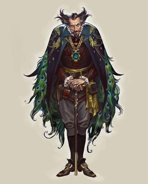 ArtStation - Old work from 2022 Wizard Art Character Design, Dnd Character Portraits, Weird Character Design, Villain Concept Art, Mystic Character, Pirate Wizard, Old Wizard, Dnd Portraits, Digital Art Character Design