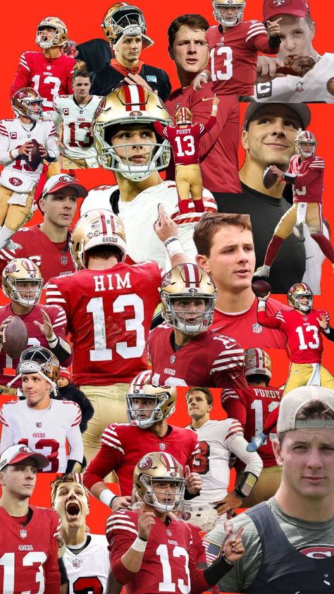 #Brockpurdy #SanFrancisco49ers #quarterback #football #cute #NFL #49ers #Purdy #Cute #Sports 49ers Aesthetic Wallpaper, 49ers Drawing, Brock Purdy 49ers Wallpaper, Purdy 49ers, 49ers Mccaffrey, 49ers Purdy, Sf Forty Niners, Brock Purdy, 49ers Quarterback