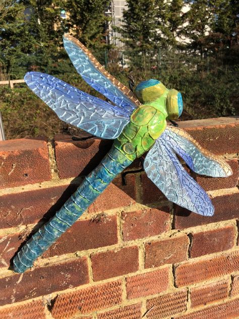 Paper Mache Dragon Diy, Paper Mache Dragonfly, Paper Mache Beetle, Paper Mache Insects, Paper Mache Props, Paper Mache Bugs, Giant Bugs Diy, Cardboard Insects, Cardboard Bugs