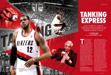 basketball Magazine layout | Basketball magazine by Caroline Blanchet, via ... | DESIGN // layout Basketball Magazine Layout, Sports Publication Design, Football Magazine Design, Sport Magazine Layout Design, Sports Magazine Layout Design, Sport Magazine Layout, Sports Magazine Layout, Sport Magazine Cover, Sports Magazine Design