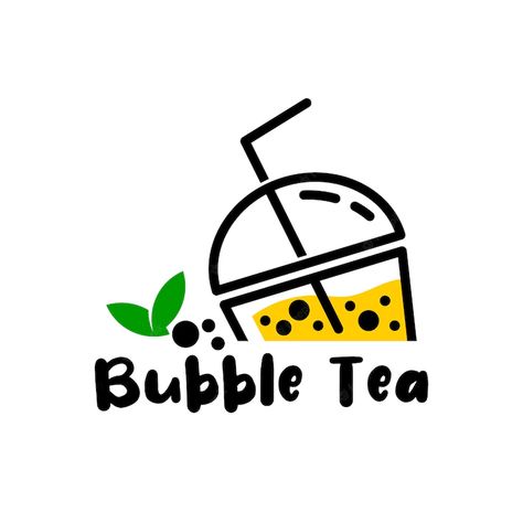 Pokemon Ashley, Bubble Tea Logo Design, Boba Tea Logo, Milktea Logo, Milk Tea Logo, Bubble Tea Logo, Boba Logo, Logo Drink, Bubble Tea Menu