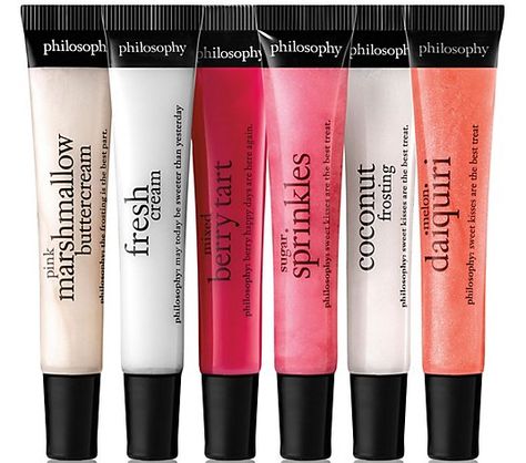 Philosophy Lip Gloss, Philosophy Products, Marshmallow Buttercream, Pink Marshmallows, Flavored Lip Gloss, Soften Lips, Bath And Body Works Perfume, Shower Skin Care, Beauty Care Routine