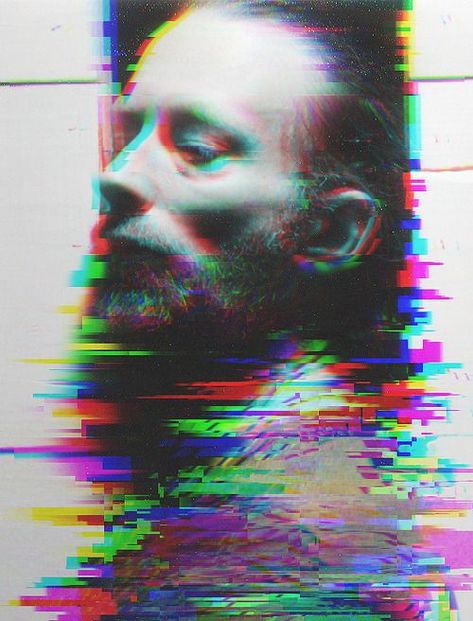 Foto Portrait, New Retro Wave, Thom Yorke, Montage Photo, Glitch Art, Foto Art, 영감을 주는 캐릭터, Foto Inspiration, Grafik Design