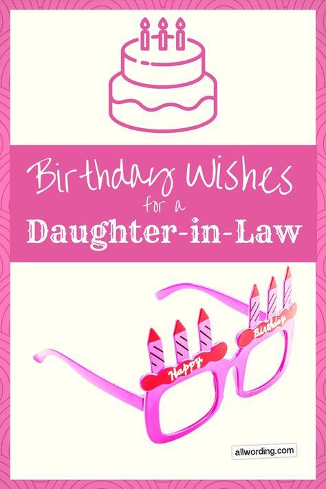 20 unique ways to say Happy Birthday to your daughter-in-law. Ways To Say Happy Birthday, Brother Birthday Wishes, 20th Birthday Wishes, Birthday Message For Daughter, Birthday Wishes For Men, 30th Birthday Wishes, Special Birthday Wishes, Wishes For Daughter, Birthday Wishes For Daughter