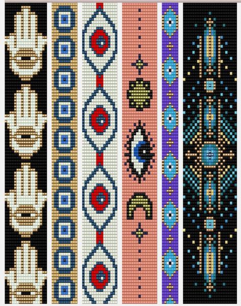 Loom Jewelry Patterns, Seed Bead Bracelet Patterns, Native American Beadwork Patterns, Beaded Designs, Beading Loom, Seed Bead Jewelry Patterns, Gelang Manik-manik, Bead Loom Designs, Loom Jewelry