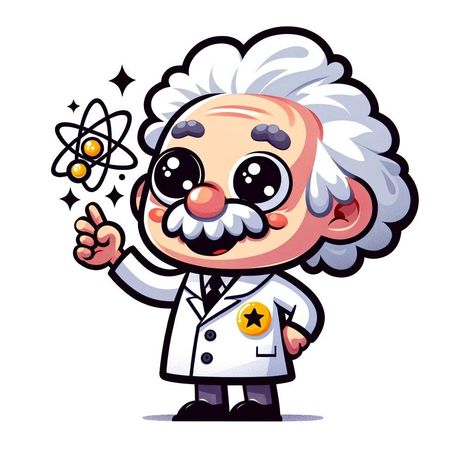 *Unleash your inner genius with our collection of Einstein stickersThese fun and stylish stickers feature Albert Einsteinone of the most brilliant minds in historyThey're perfect for expressing your intelligencewitand sense of humor*Show off your love for science and math with our Einstein stickersThese stickers are a great way to add personality to your belongingswhether it's your laptopwater bottleor carThey're also a great conversation starter*Einstein stickers are the perfect gift for the b Science Related Stickers, Cute Scientist Drawing, Albert Einstein Drawing Cartoon, Drawing For Science, Einstein Sticker, Albert Einstein Drawing, Thinking Sticker, Stickers Science, Math Stickers