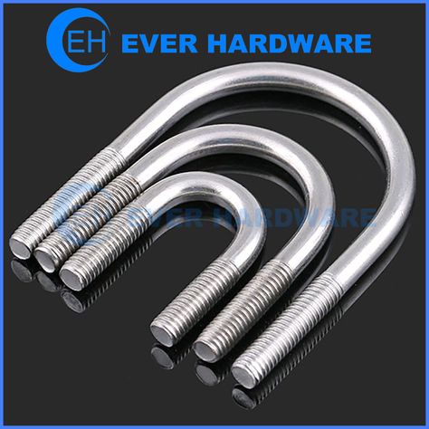 https://ever-hardware.com/custom-u-bolts-stainless-steel-u-shaped.html Stainless Steel Bolts, Letter U, Trailer Accessories, Leaf Spring, The Shape, Tools Accessories, Screw, Heavy Duty, Tools