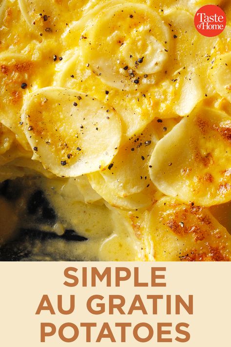 Homemade Au Gratin Potatoes, Au Gratin Potatoes, Au Gratin Potato Recipes, Gratin Potatoes, Au Gratin Recipes, Potatoes Recipes, Easy Potato Recipes, Potato Recipes Side Dishes, Potatoes Au Gratin