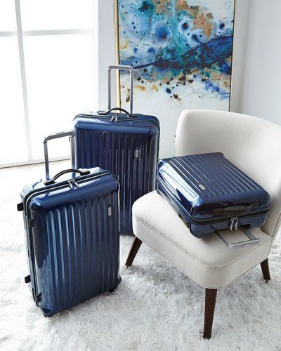 -71NY Bric's  Riccione Blue 27" Spinner Riccione Blue 30" Spinner Riccione Blue 21" Carry-On Spinner Blue Luggage, Cute Luggage, Designer Luggage, Baby Luggage, Luxury Lifestyle Women, Suitcase Bag, Rugged Leather, Best Luggage, Trolley Bags