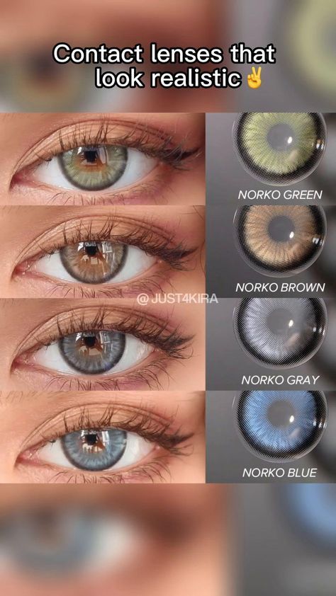 Colored Contacts For Brown Eyes Before And After, Natural Lenses Eye Color, Lens For Brown Skin, Eye Contacts Aesthetic, Colored Contacts For Brown Eyes, Makeup Ideas For Summer, Korean Lenses, Korean Contact Lenses, Contact Lenses For Brown Eyes