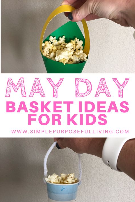 May Day basket ideas for kids. Try different May Day basket ideas and start new traditions. Perfect indoor craft activity for kids to spread joy this May! #kidcraft #kidactivity #maydaybaskets #maydaybasketideas May Day Basket Ideas, May Day Traditions, Craft Activity For Kids, May Baskets, May Day Baskets, Purposeful Living, Indoor Crafts, Things To Do At Home, Cup Crafts