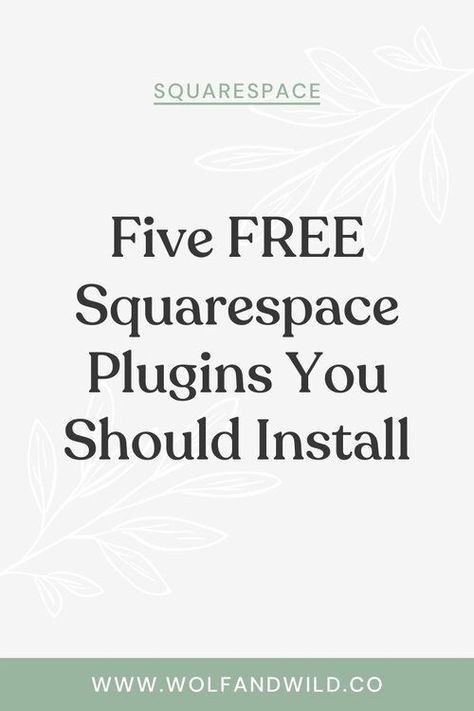 I love using plugins on my Squarespace website because it helps add some new elements and makes my site feel more unique. The free Squarespace plugins I’ll be sharing use Custom CSS to work. Square Website, Squarespace Layout, Squarespace Hacks, Squarespace Tutorial, Squarespace Blog, Business Fonts, Website Fonts, Squarespace Web Design, Brand Recognition