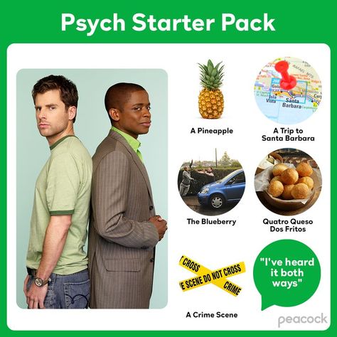 Psych Cast, Psych Memes, Psych Tv, I Know You Know, Catch Phrase, Psych, A Sign, Cartoon Art Styles, This Weekend