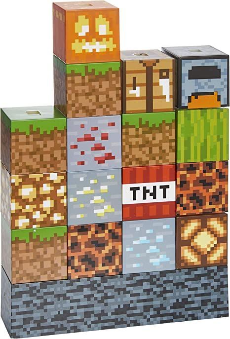 Interactive Decoration, Minecraft Room Decor, Minecraft Merchandise, Block Building, Minecraft Toys, Minecraft Blocks, Gamer Room Decor, Minecraft Room, Lego Minecraft