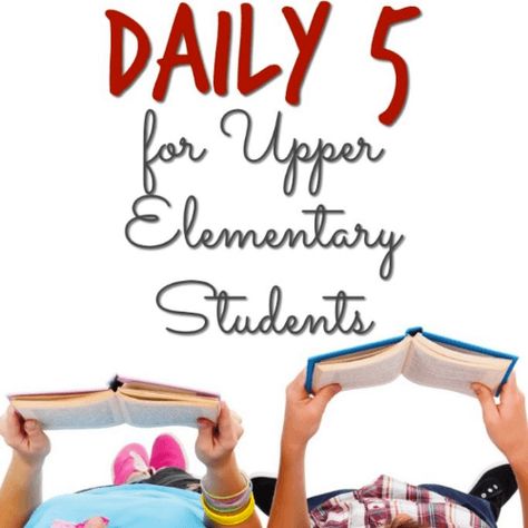 Daily 5™ for Upper Elementary Students - Minds in Bloom Daily 5 Centers, Upper Elementary Reading, Children Reading, Daily Five, Literacy Coaching, Upper Elementary Resources, 4th Grade Reading, Upper Elementary Classroom, 3rd Grade Reading