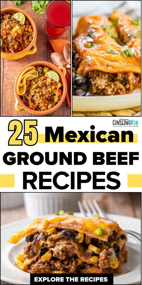 Are you looking for some easy and delicious Mexican Ground Beef Recipes? Read on to check out some delicious ones! Healthy Ground Beef Mexican Recipes, Mexican Food Recipes With Ground Beef, Hamburger Meat Recipes Mexican, My Saved Recipes On Pinterest, Ground Beef Tacos Mexican, Mexican Recipes With Ground Beef, Beef Mexican Recipes, Mexican Ground Beef, Mexican Restaurant Ground Beef