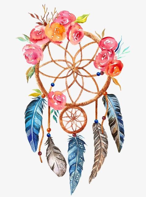 Dream Catcher Drawing, Dreamcatcher Wallpaper, Dream Catcher Art, Yoga Studio Design, Beautiful Dream, Literature Art, Dreamcatcher Tattoo, Watercolor Flowers, Art Sketches