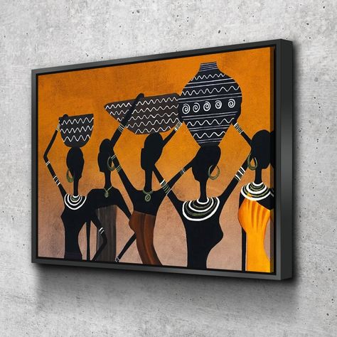 African Canvas Art, African Wall Art, Afrikaanse Kunst, Banksy Art, Art African, Art Africain, Abstract Wall Decor, Graffiti Wall, African American Art