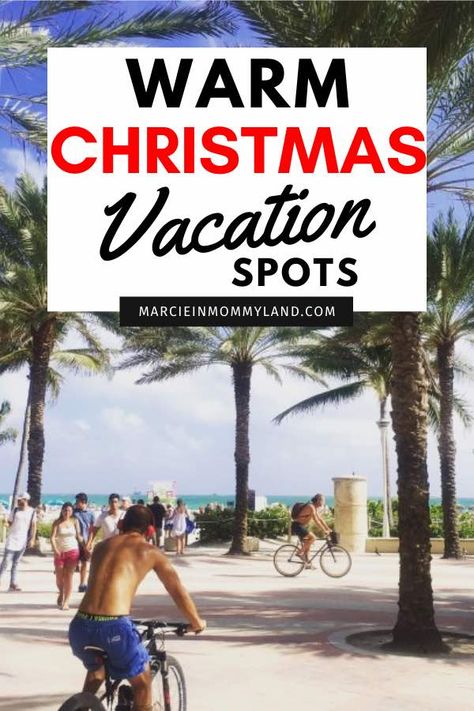 Looking for a warm Christmas vacation spot? Find out the best places for a winter vacation. Places To Visit In December, Christmas Vacation Destinations, Best Christmas Vacations, Christmas Family Vacation, Warm Vacation, Christmas Getaways, Best Places To Vacation, Family Vacation Spots, Best Vacation Spots