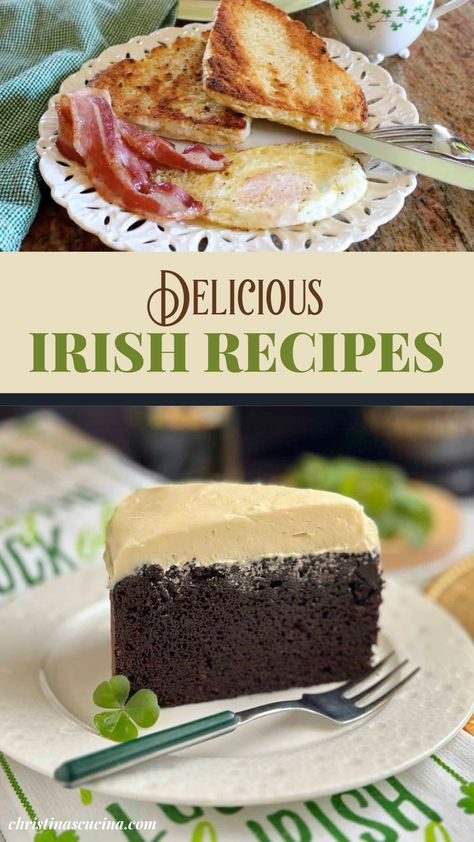 Irish recipes are classic, comforting, and delicious! Real Irish recipes not made with green dye, children's cereal or four leafed clovers! Irish Thanksgiving Recipes, Irish Menu Ideas, Irish Food Traditional, Irish Christmas Recipes, Irish Christmas Dinner, Irish Party Food, Irish Chicken Recipes, Irish Kitchen Decor, Irish Treats