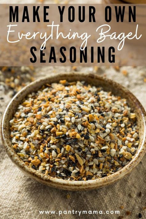 Bagel Seasoning Recipe, Homemade Everything, Pumpkin Bagels, Everything Bagels, Bagel Toppings, Everything Bagel Seasoning, Seasoning Recipe, Bagel Seasoning, Homemade Bagels