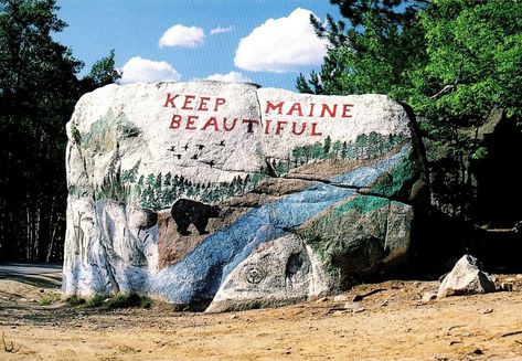 Mount Katahdin Maine Tattoo, Grafton Notch State Park Maine, Baxter State Park Maine, Chimney Rock State Park, Slide Rock State Park, Baxter State Park, Beautiful Rocks, Mount Rushmore, Painted Rocks