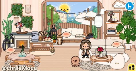 Toca Life World Aesthetic Pfp, Japandi House, Fashion Sketchbook Inspiration, Living Room And Kitchen Design, Crochet Patterns Filet, Free House Design, Bamboo House, Room Ideas Aesthetic, Toca Life