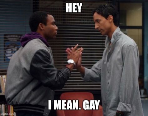 Troy And Abed Handshake, Community Troy And Abed, Nbc Community, Community Troy, Oc Dynamics, Troy Barnes, Troy And Abed, Spanish 101, Abed Nadir