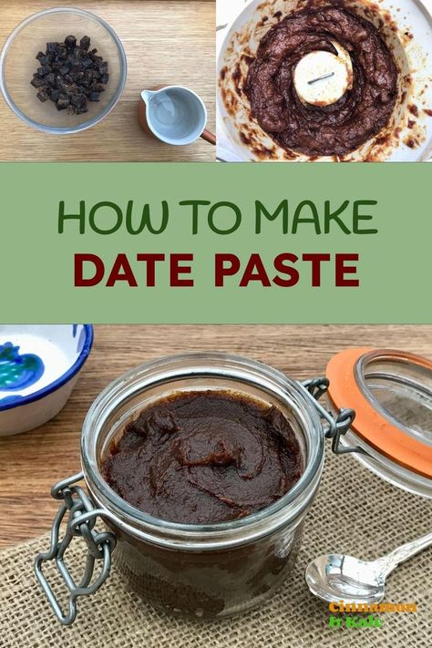 Jar of date paste with spoon. Date Spread, Healthy Flapjack, Date Paste, Low Sugar Snacks, Flapjack Recipe, Healthy Chocolate Recipes, Sugar Alternatives, Healthy Baking Recipes, Healthy Sugar