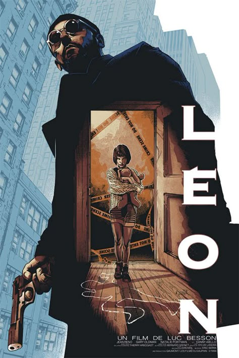 Léon: The Professional by Barret Chapman The Professional Movie, Posters Decor, Horror Vintage, Film Posters Art, Jean Reno, Movie Artwork, Poster Black And White, Film Poster Design, Film Posters Vintage