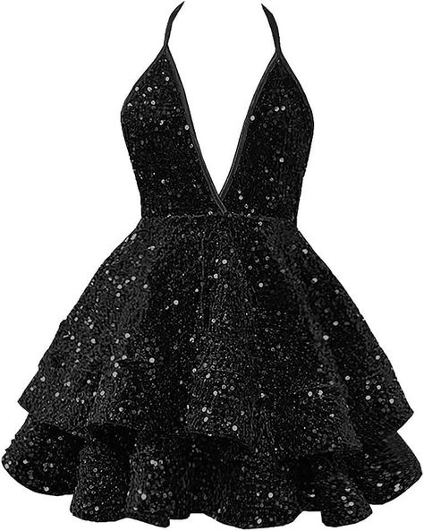 Party Gowns Evening Dresses, Party Gowns Evening, Halter Homecoming Dress, Plus Size Short Dresses, Homecoming Dresses For Teens, Homecoming Dresses Sparkly, Sequin Homecoming Dress, Short Prom Dresses, V Neck Prom Dresses