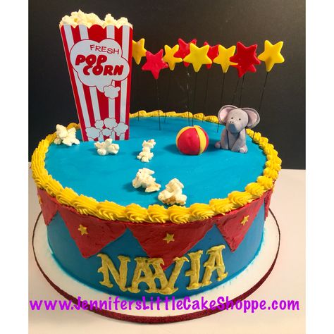 Circus Theme 1st Birthday, Vanilla Cake With Buttercream, Birthday Cake Vanilla, Circus Theme Cakes, Circus Cakes, Circus Cake, Circus Wedding, Cake With Buttercream, Cake Vanilla