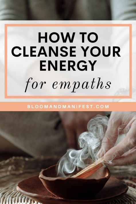 palo santo smoke in a bowl and text reads how to cleanse your energy for empaths Negative Energy Quotes, Spiritual Hygiene, Clear Bad Energy, Cleanse Your Energy, Negative Energy Cleanse, Release Negative Energy, House Cleansing, Energy Candles, Releasing Negative Energy