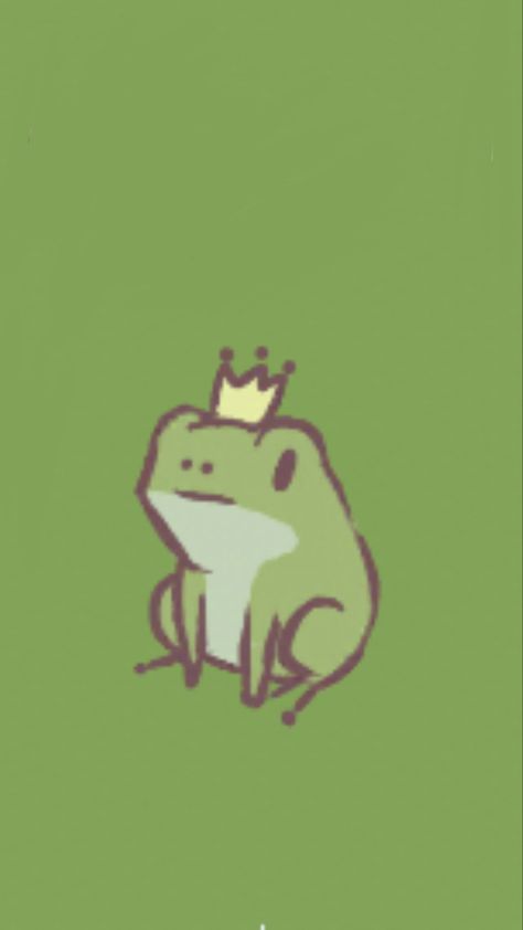 Cartoon Frogs Cute, Cute Frog Art Aesthetic, Cute Frogs Wallpaper, Cute Toad Drawing, Tiny Frog Drawing, Cute Frog Wallpaper Aesthetic, Cute Frog Doodles, Cute Frogs Drawing, Frog Cute Drawing