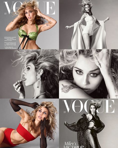 2023 Photoshoot, Miley Cyrus Photoshoot, Miley Cyrus Style, British Vogue, Alexa Chung, Miley Cyrus, Summer Fashion, Vogue, On Twitter