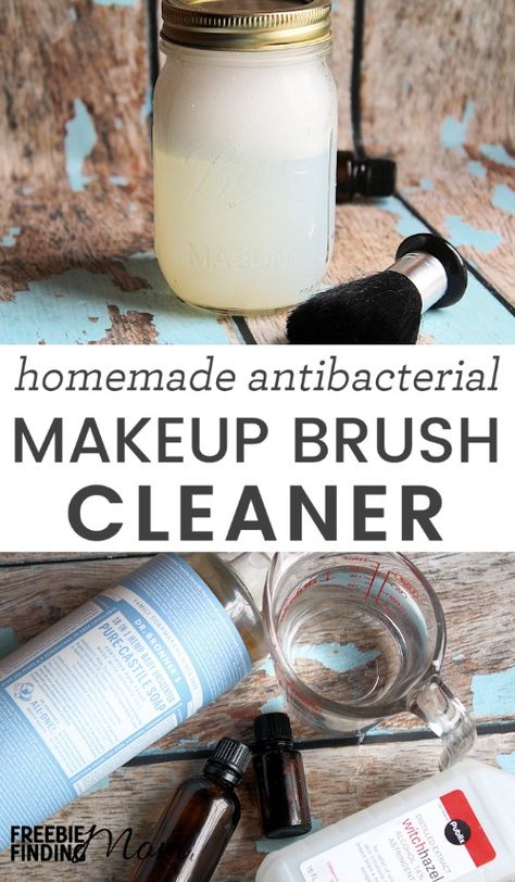 Did you know that dirty makeup brushes can result in clogged pores, germs, wrinkles, and wasted money? Take a few minutes and whip up this easy, all-natural, and affordable homemade makeup brush cleaner. This homemade beauty product requires only five ingredients and will quickly and effectively clean your makeup brushes. Dirty Makeup, Diy Mat, Diy Makeup Brush Cleaner, Makeup Cleaner, Diy Makeup Brush, Homemade Makeup, Baking Soda Shampoo, Homemade Beauty, Makeup Brush Cleaner